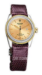 Tudor Glamour Date Szampański/Skóra Ø31 mm 53023-CHIDPRLZS