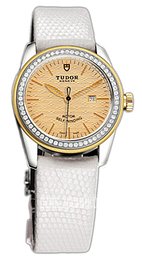 Tudor Glamour Date Szampański/Skóra Ø31 mm 53023-CHIDWLZSP