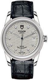 Tudor Glamour Date Srebrny/Skóra Ø36 mm M55000-0058