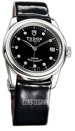Tudor Glamour Date Czarny/Skóra Ø36 mm 55000-BDIDBPLS