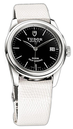 Tudor Glamour Date Czarny/Skóra Ø36 mm 55000-BIDWLZS
