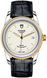 Tudor Glamour Date Biały/Skóra Ø36 mm M55003-0086