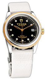 Tudor Glamour Date Czarny/Skóra Ø36 mm 55003-BDIDWLZS