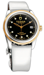 Tudor Glamour Date Czarny/Skóra Ø36 mm 55003-BDIDWPLS