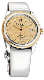 Tudor Glamour Date Szampański/Skóra Ø36 mm 55003-CHDIDWPLSP
