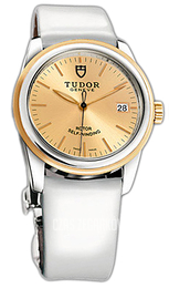 Tudor Glamour Date Szampański/Skóra Ø36 mm 55003-CHIDWPLS