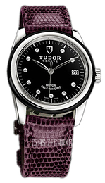 Tudor Glamour Date Czarny/Skóra Ø36 mm 55010N-BDIDPRLZS