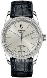 Tudor Glamour Date Srebrny/Skóra Ø36 mm M55020-0057