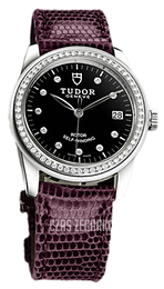 Tudor Glamour Date Czarny/Skóra Ø36 mm 55020-BDIDPRLZS