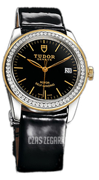 Tudor Glamour Date Czarny/Skóra Ø36 mm 55023-BIDBPLS