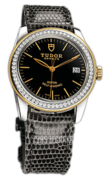 Tudor Glamour Date Czarny/Skóra Ø36 mm 55023-BIDGLZS