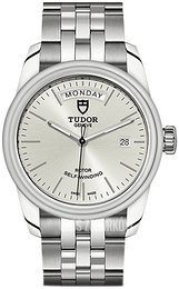 Tudor Glamour Day-Date Srebrny/Stal Ø39 mm M56000-0005