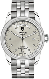 Tudor Glamour Day-Date Srebrny/Stal Ø39 mm M56000-0006