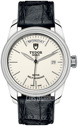 Tudor Glamour Day-Date Biały/Skóra Ø39 mm M56000-0176