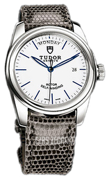 Tudor Glamour Day-Date Biały/Skóra Ø39 mm 56000-WIDGLZSP