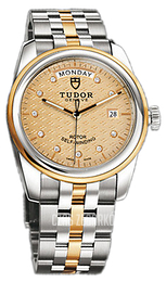 Tudor Glamour Day-Date Szampański/18 karatowe żółte złoto Ø39 mm 56003-68063-CHDIDGLDSTL