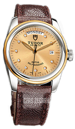Tudor Glamour Day-Date Szampański/Skóra Ø39 mm 56003-CHDIDBRNJLS
