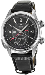 Tudor Heritage Advisor Czarny/Skóra Ø42 mm 79620tn-0002