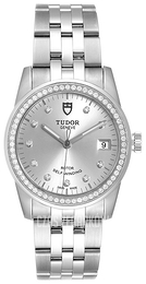 Tudor Glamour Date Srebrny/Stal Ø36 mm M55020-0003