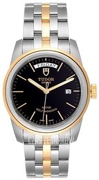 Tudor Glamour Day-Date Czarny/18 karatowe żółte złoto Ø39 mm M56003-0007