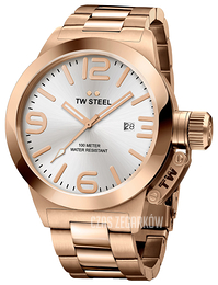 TW Steel Canteen Srebrny/Stal w kolorze różowego złota Ø50 mm CB162
