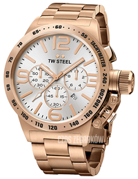 TW Steel Canteen Srebrny/Stal w kolorze różowego złota Ø50 mm CB164