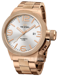 TW Steel Canteen Srebrny/Stal w kolorze różowego złota Ø50 mm CB166