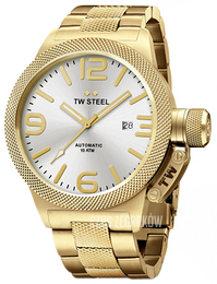 TW Steel Canteen Srebrny/Stal w odcieniu złota Ø45 mm CB85