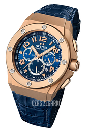 TW Steel Ceo Tech Niebieski/Skóra Ø44 mm CE4003
