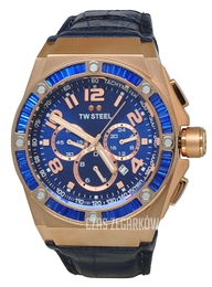 TW Steel Ceo Tech Niebieski/Skóra Ø44 mm CE4007