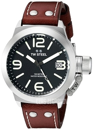 TW Steel Canteen Czarny/Skóra Ø50 mm CS22