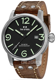 TW Steel Maverick Czarny/Skóra Ø48 mm MS12
