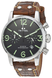 TW Steel Maverick Czarny/Skóra Ø45 mm MS13