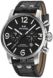 TW Steel Maverick Czarny/Skóra Ø48 mm MS64