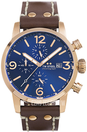 TW Steel Maverick Niebieski/Skóra Ø45 mm MS84