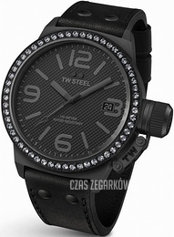 TW Steel Canteen Czarny/Skóra Ø45 mm TW912