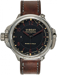 U-Boat Capsule Czarny/Skóra Ø50 mm 7469