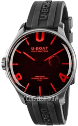 U-Boat Darkmoon Czerwony/Guma Ø44 mm 8465/B