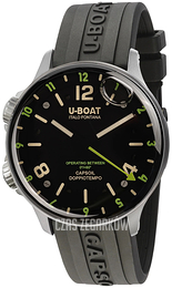 U-Boat Capsoil Czarny/Guma Ø45 mm 8838/A
