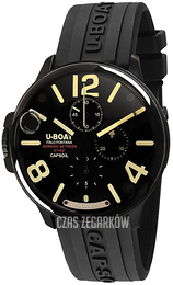 U-Boat Capsule Czarny/Guma Ø45 mm 8896