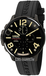 U-Boat Capsule Czarny/Guma Ø45 mm 8897