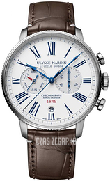 Ulysse Nardin Torpilleur Annual Chronograph Biały/Skóra Ø44 mm 1533-320LE-0A-175-1A
