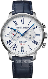 Ulysse Nardin Torpilleur Annual Chronograph Biały/Skóra Ø44 mm 1533-320LE-0A-175-1B