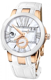 Ulysse Nardin Ladies Executive Biały/Skóra Ø40 mm 246-10-391