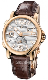 Ulysse Nardin Dual Time Srebrny/Skóra Ø42 mm 246-55-60