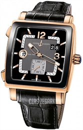 Ulysse Nardin Dual Time Czarny/Skóra Ø42 mm 246-92CER-692