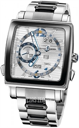 Ulysse Nardin Perpetual Calendar Quadrato Srebrny/18 karatowe białe złoto Ø42 mm 320-90CER-8M-91