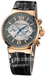Ulysse Nardin Marine Collection Chronograph Szary/Skóra Ø41 mm 356-66-319