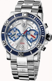 Ulysse Nardin Marine Collection Diver Chronograph Srebrny/Stal Ø42.7 mm 8003-102-7-91