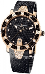 Ulysse Nardin Ladies Diver Czarny/Guma Ø40 mm 8106-101E-3C-12